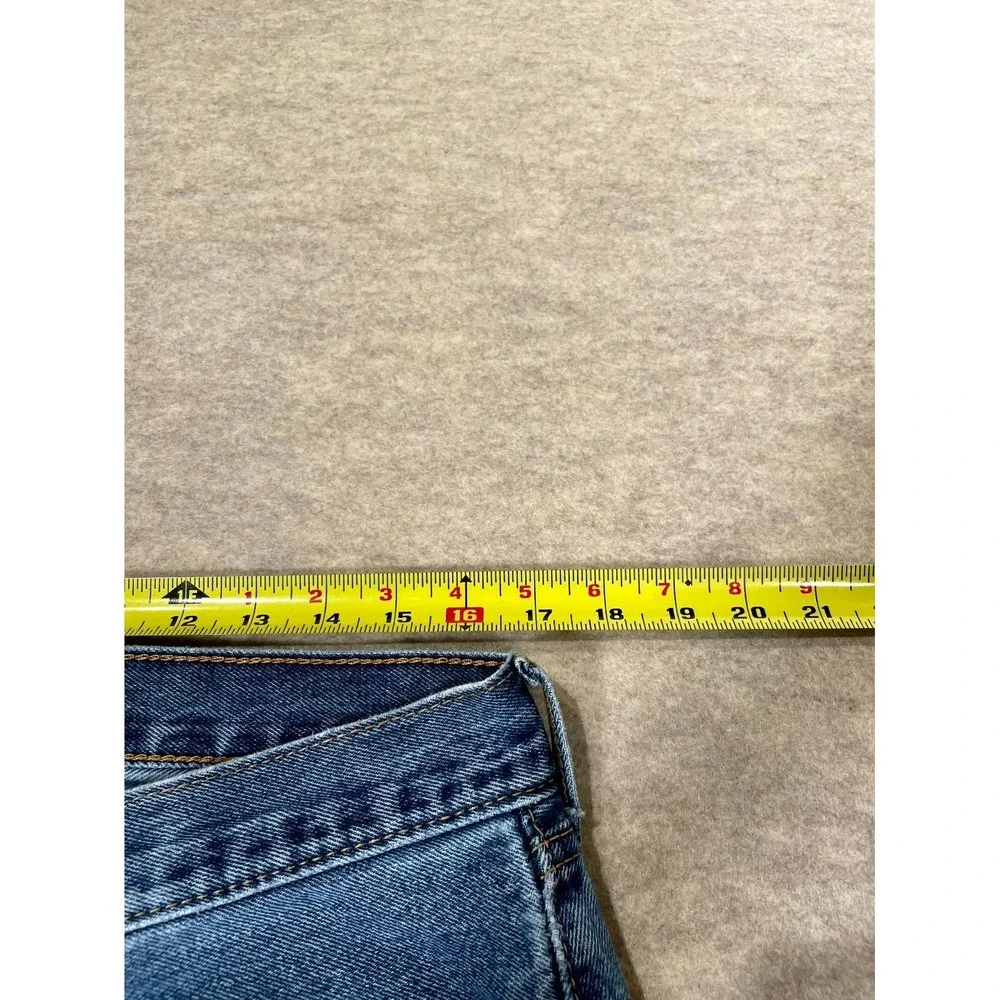 Levi's 505 Authentic‎ Jeans Mens 34x29 Blue Denim Cotton Stretch Straight Leg